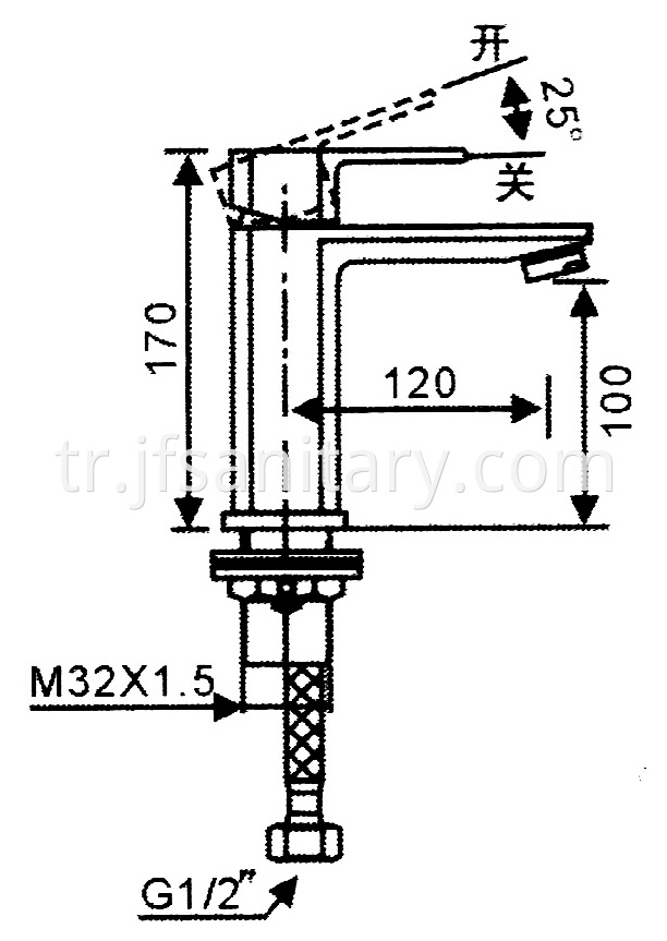 Size Of Low Pressure Basin Taps